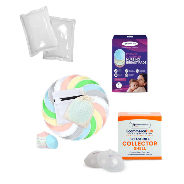 New Mom's Care Bundle – Breastfeeding Essentials Kit (3 Pcs)