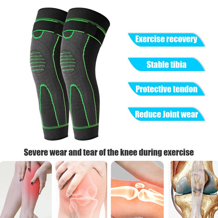 Sports Full Leg Knee & Calf Compression Support, 1 Pair – EcommerceHub ...