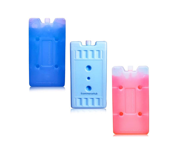 EcommerceHub® Ice Gel Pads Packs, Sealed & Leak-Proof Packs,Long-Lasting Ice Packs for Pain Relief Therapy, Cooler Packs, Multipurpose Use Hot & Cold Gel Packs Pads, 400ML Each