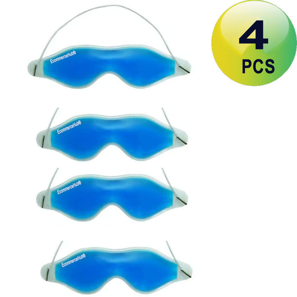 Cooling Gel Relaxing Eye Mask for Dark Circles, Dry Eyes, Cooling Eyes, Pain Relief, Redness, Eye Patches, Sleeping Cool Pad Suitable for All Family Members, 4PCS