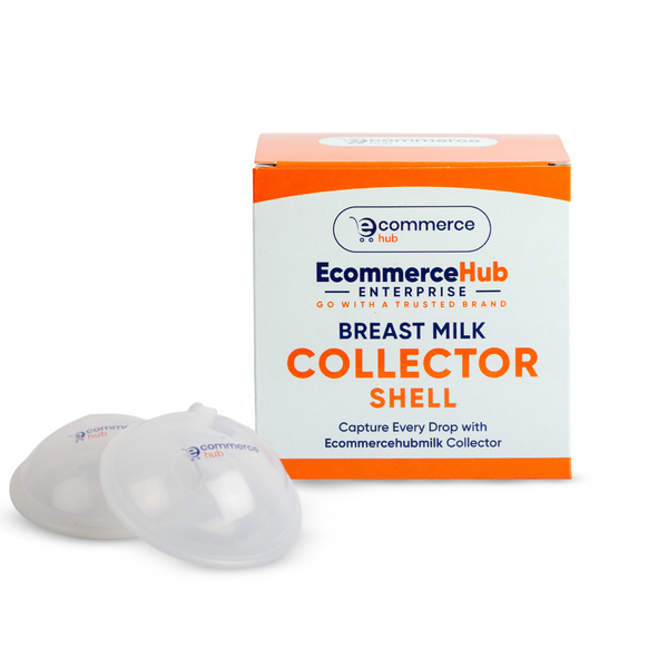 EcommerceHub Breast Milk Collection Shell, Breast Milk Saver, Protect Sore Nipples for Breastfeeding, Collect Breastmilk Leaks for Nursing Moms, Soft and Flexible Silicone Material, Reusable & Washable Pack of 2